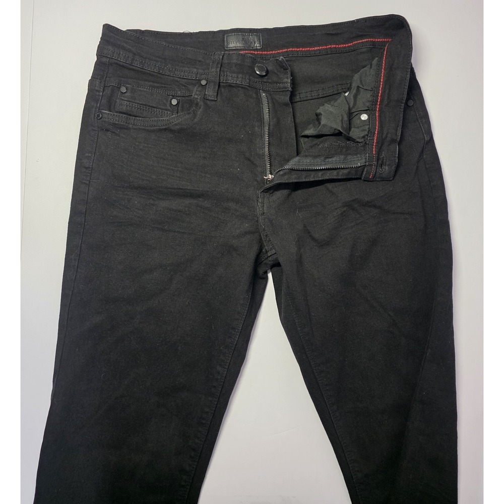 Steve's Jeans Mens‎ Size 32x30 Black Straight Leg Denim Jeans Pants